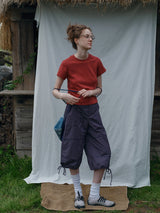 Cropped Utility Pants
