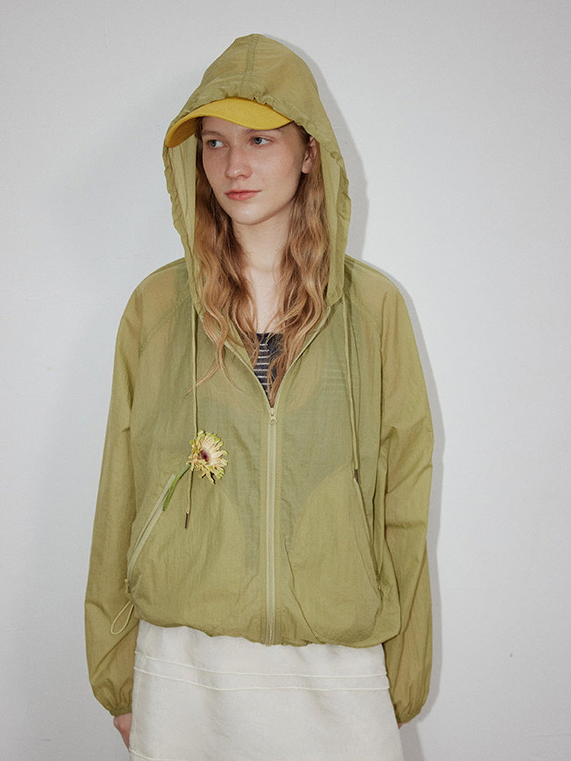 Olive Breeze Windbreaker