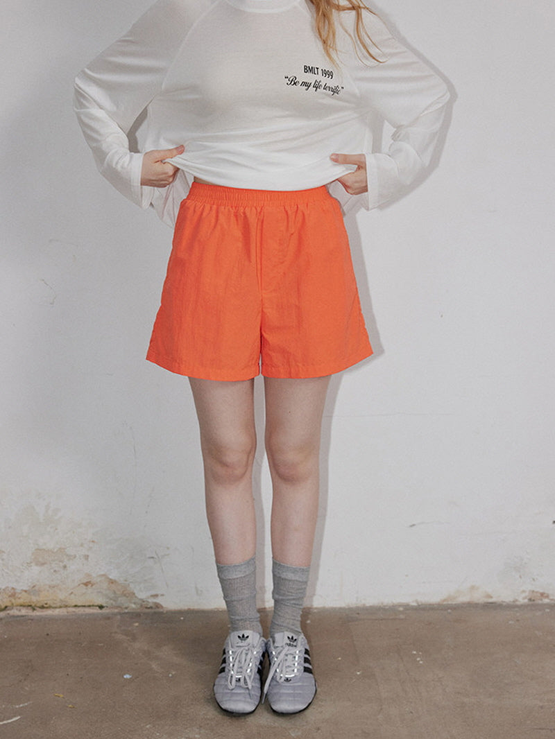 Orange Active Shorts