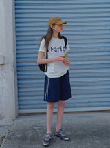Navy Line Easy Shorts