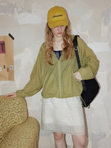 Olive Breeze Windbreaker