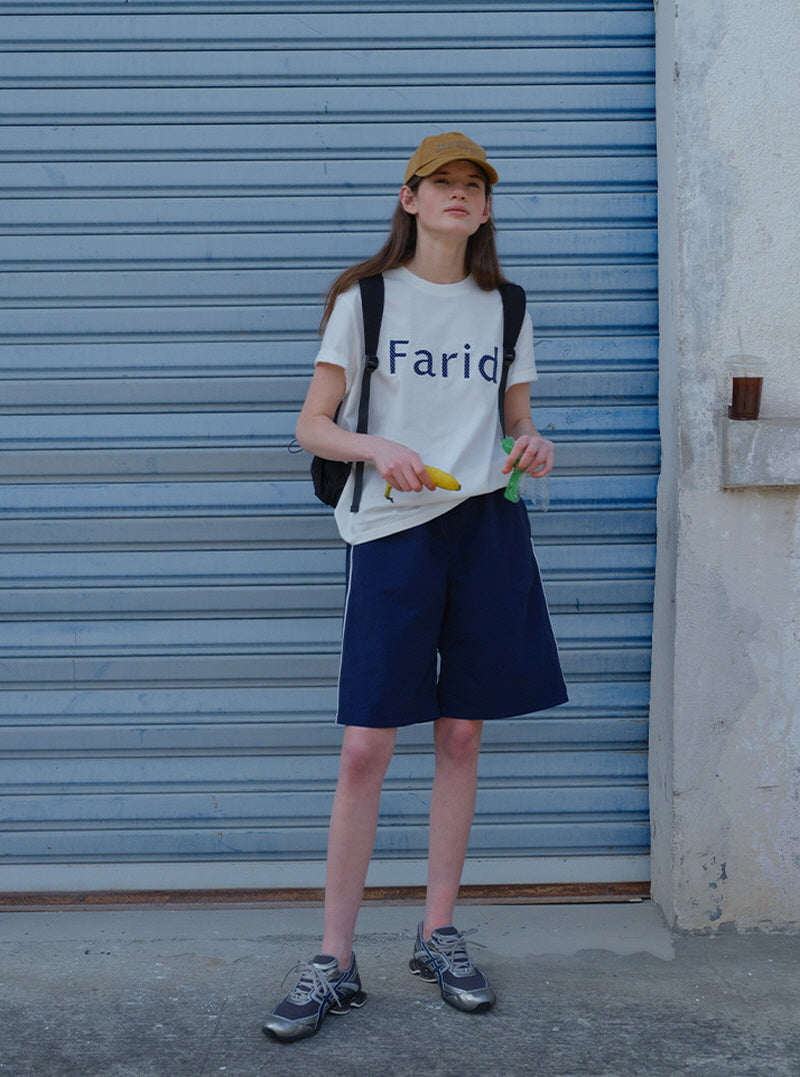 Navy Line Easy Shorts