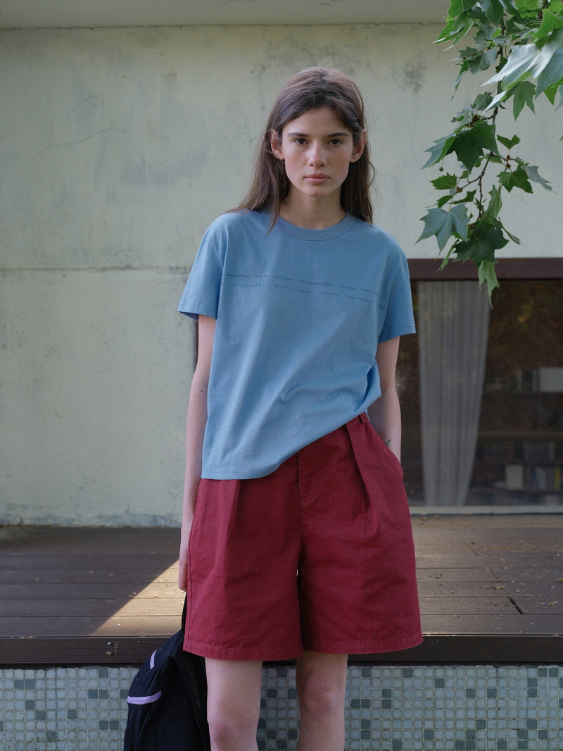 Sky Blue Letter Tee