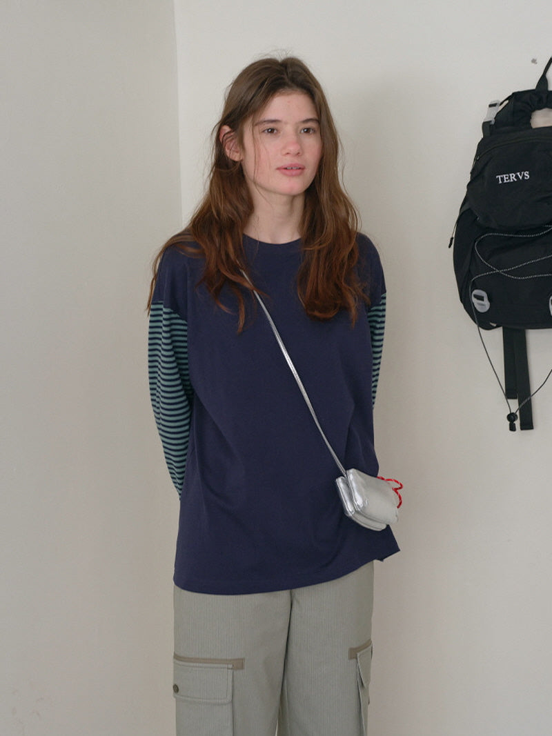 Contrast Long Sleeve Tee