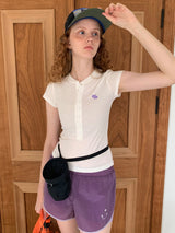 Contour Button Tee