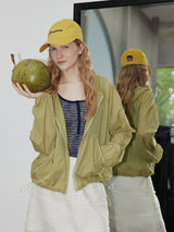 Olive Breeze Windbreaker