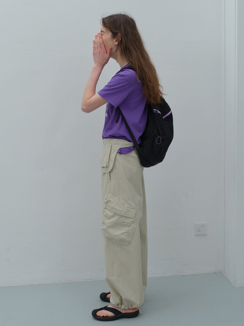 Khaki Utility Balloon Pants