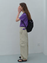 Khaki Utility Balloon Pants