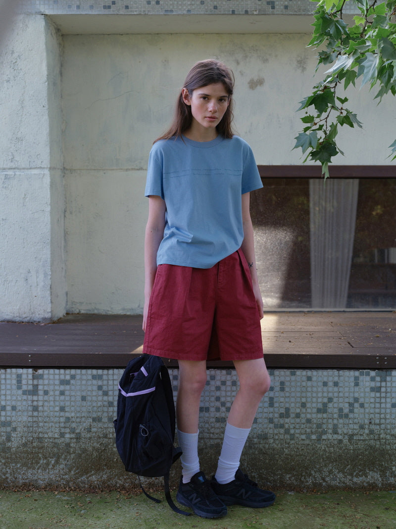 Sky Blue Letter Tee
