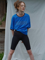 Blue Letter Ringer Tee