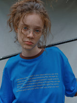 Blue Letter Ringer Tee