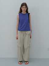 Khaki Utility Balloon Pants