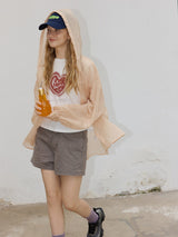 Peach Breeze Hooded Jacket