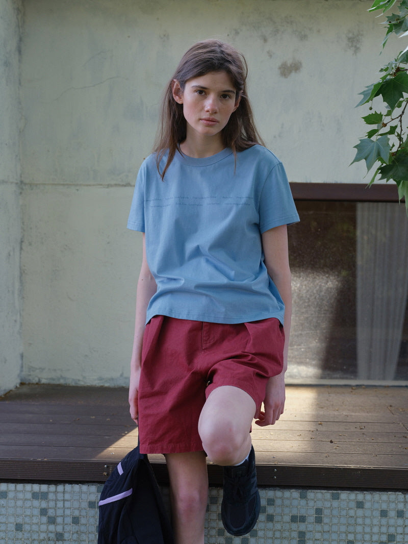 Sky Blue Letter Tee