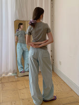 Ribbon Print Slim Tee
