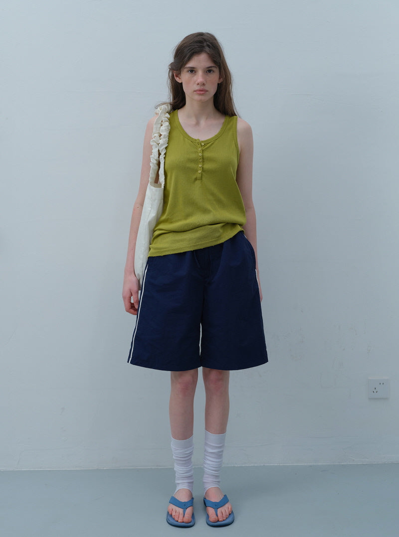 Navy Line Easy Shorts