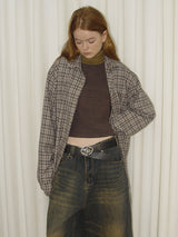 Vintage Plaid Oversized Shirt