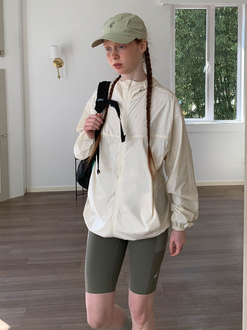 Soft Air Hooded Windbreaker