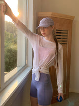 White Sheer Long Sleeve Tee