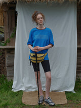Blue Letter Ringer Tee