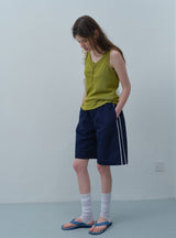 Navy Line Easy Shorts