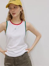 Contrast Trim Tank Top