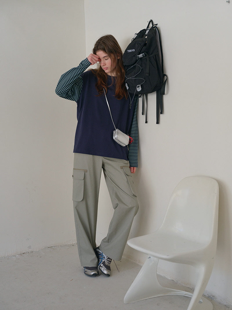 Contrast Long Sleeve Tee