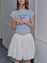 Ribbon Print Slim Tee