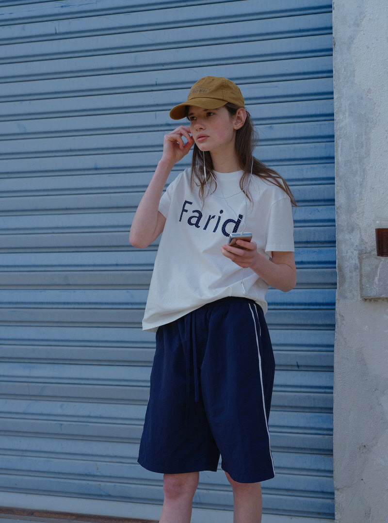 Navy Line Easy Shorts