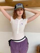 Contour Button Tee