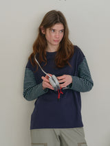 Contrast Long Sleeve Tee