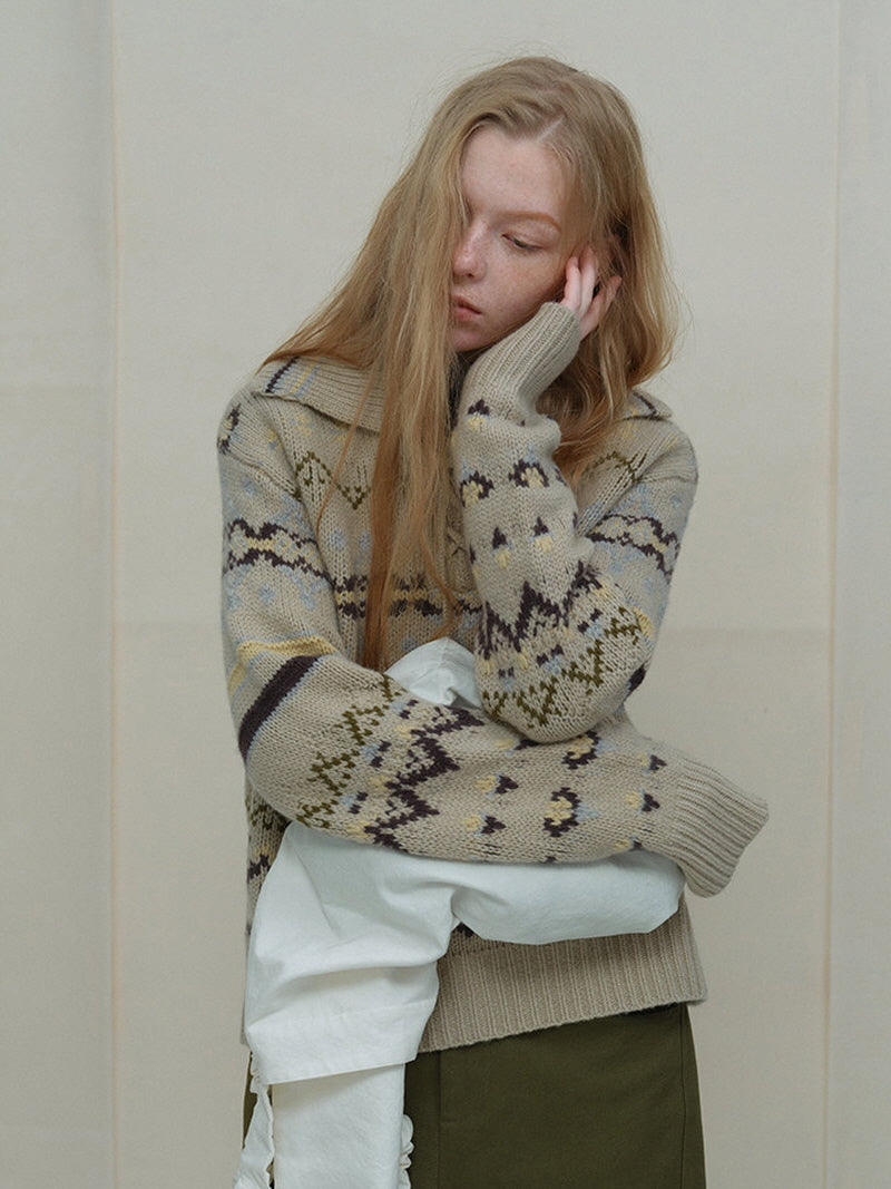 Nordic Trail Knit Pullover