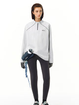 Soft Line Half-Zip Long Sleeve Tee