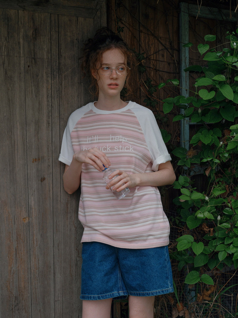 Stripe Raglan Tee