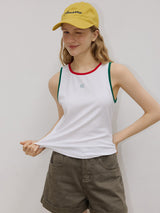 Contrast Trim Tank Top