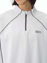 Soft Line Half-Zip Long Sleeve Tee