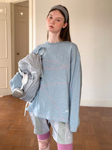 Sky Blue Cotton Long Sleeve Tee