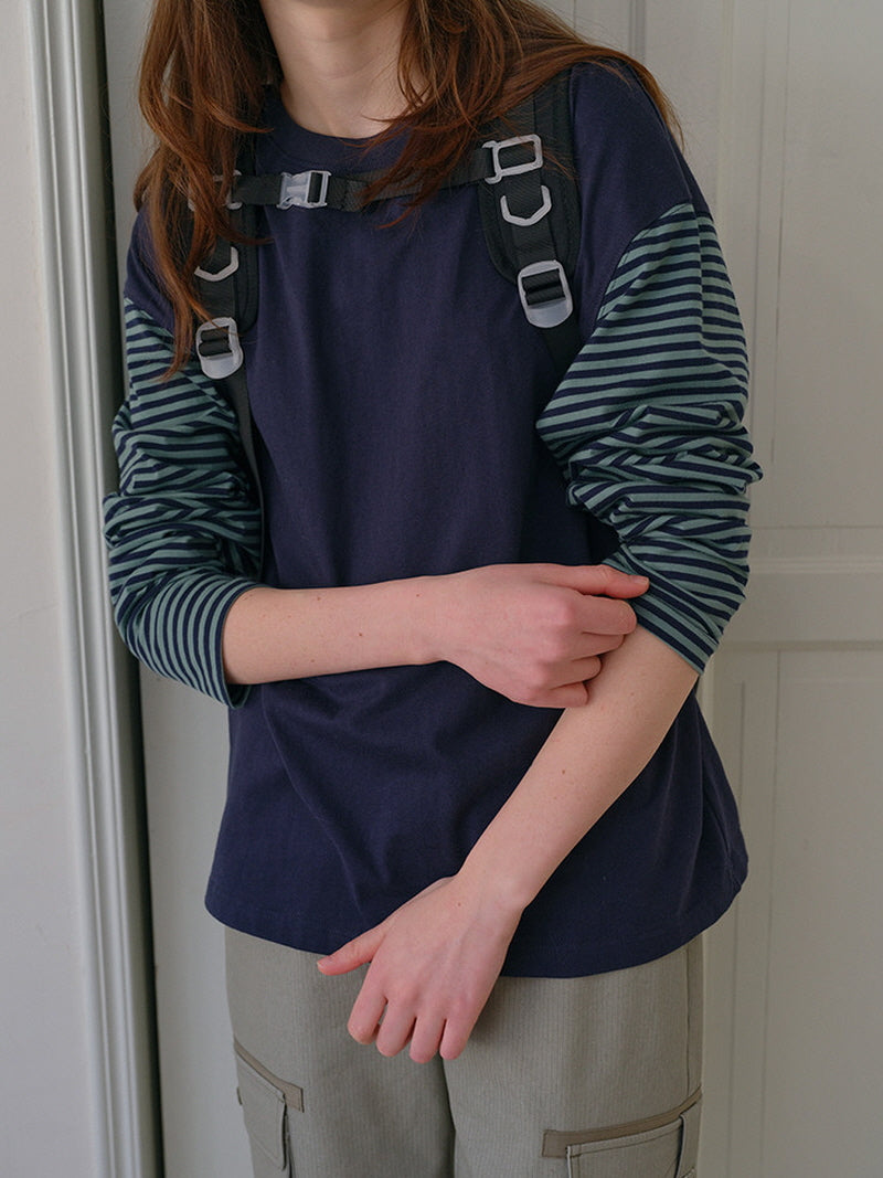 Contrast Long Sleeve Tee