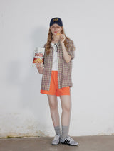 Orange Active Shorts