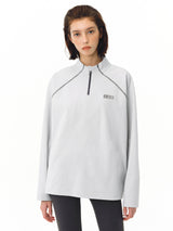 Soft Line Half-Zip Long Sleeve Tee