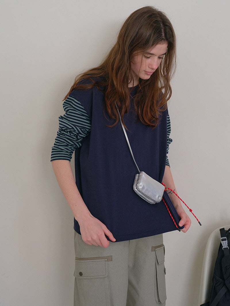 Contrast Long Sleeve Tee