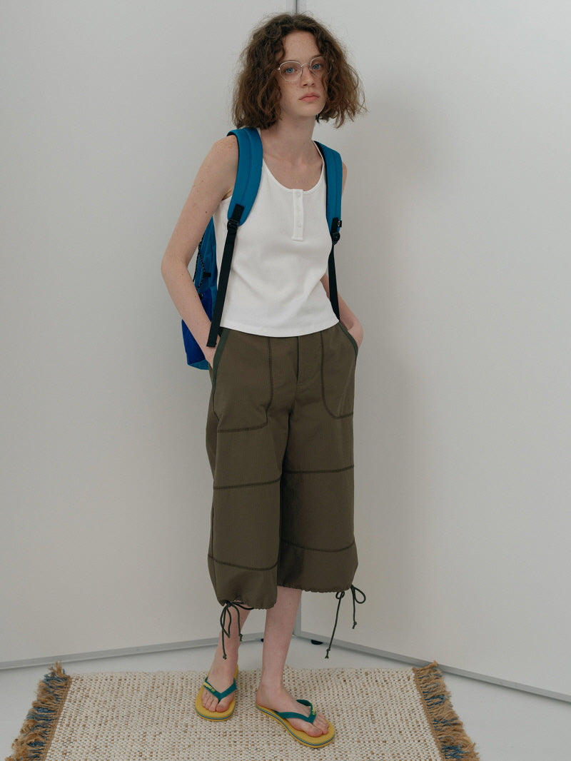 Cropped Utility Pants