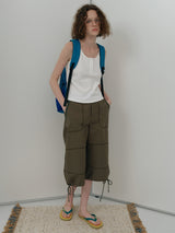 Cropped Utility Pants
