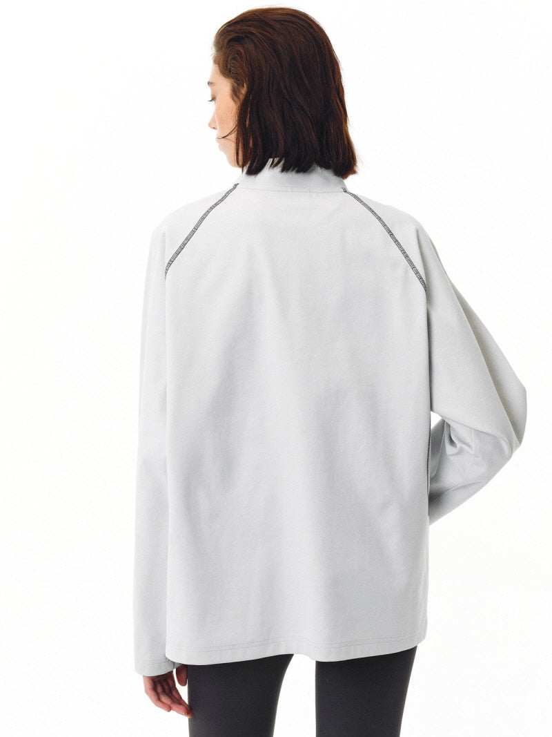 Soft Line Half-Zip Long Sleeve Tee