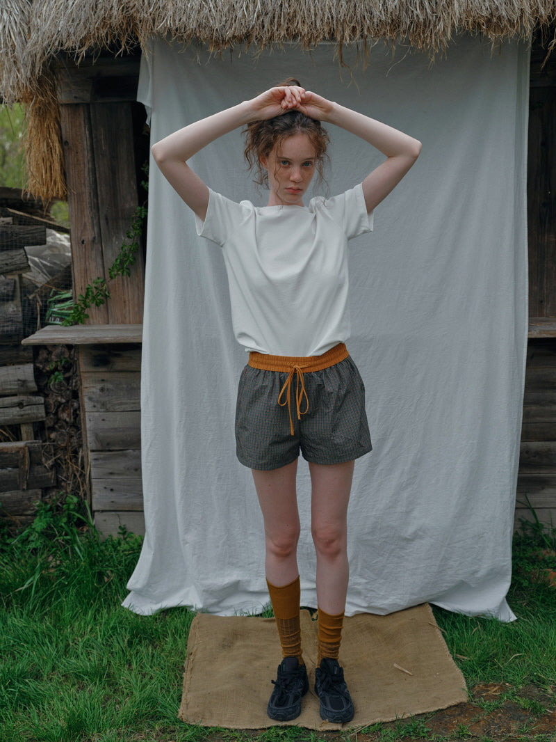 Forest Check Easy Shorts