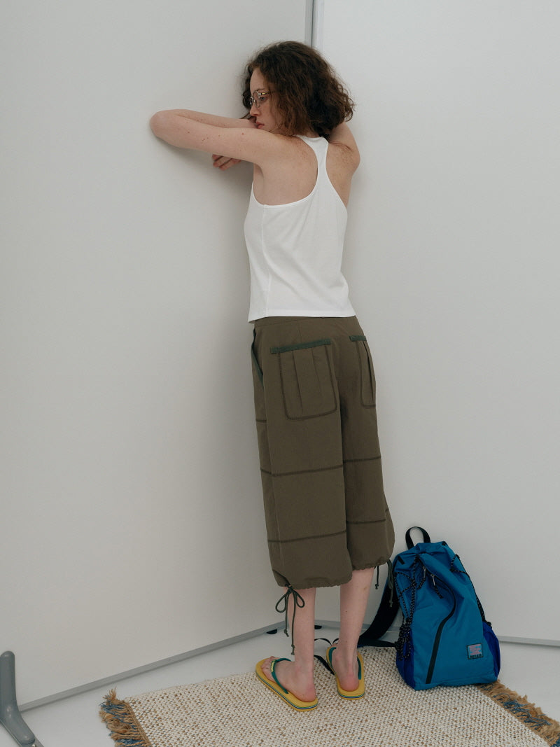 Cropped Utility Pants