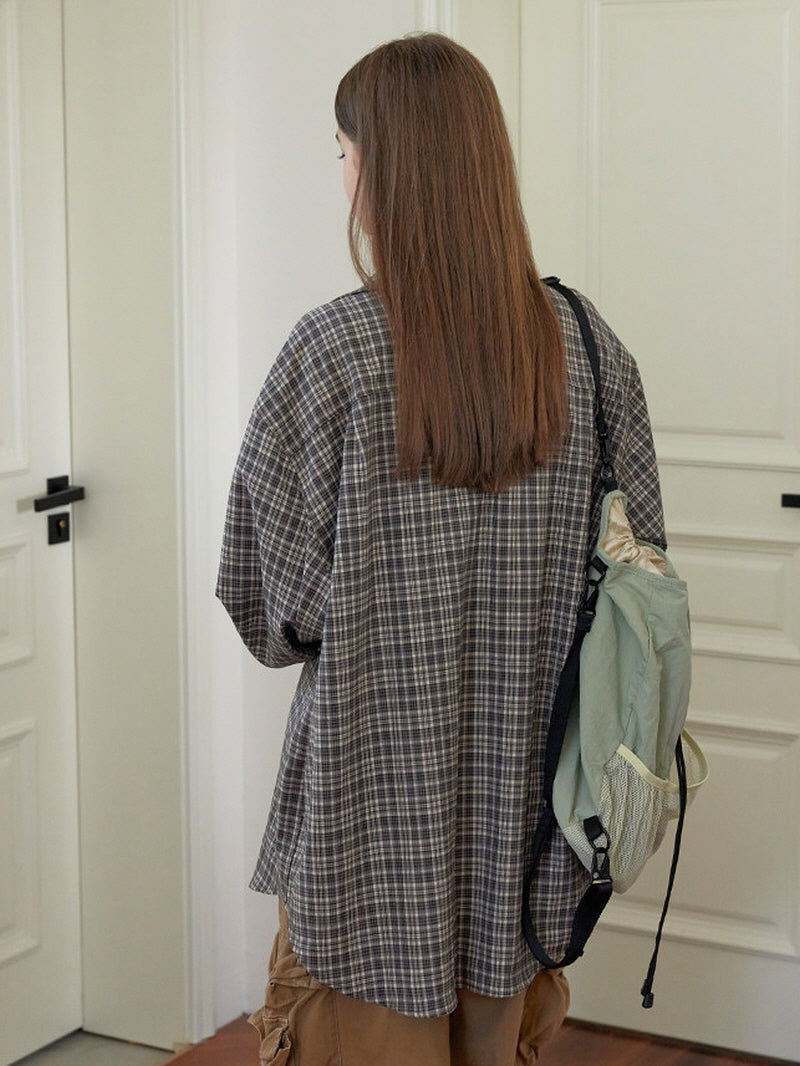 Vintage Plaid Oversized Shirt