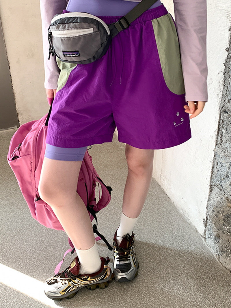 Trail Color Block Shorts