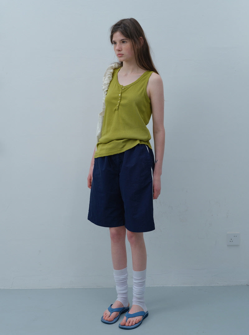Navy Line Easy Shorts