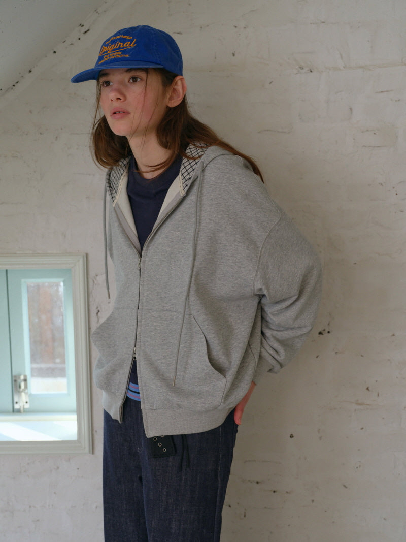 Check Lined Everyday Hoodie